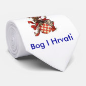 Kroatisches Krawatte witd altes Wappen (Gerollt)