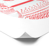 Kroatisches Matryoshka-Poster Poster (Ecke)