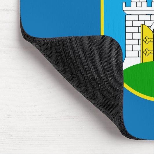 Kroatisches Symbol der Zagreber Stadtflagge Mousepad (Ecke)