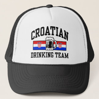kroatisches Trinkteam Truckerkappe