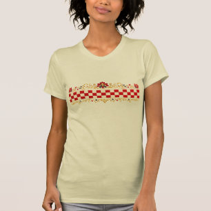 Kroatisches Volksmuster Stylisches Damen-T-Shirt T-Shirt