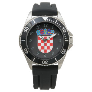 Kroatisches Wappen Armbanduhr