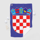 Kroatisches Wappen Golfhandtuch (Insitu)