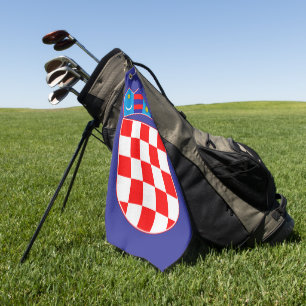 Kroatisches Wappen Golfhandtuch