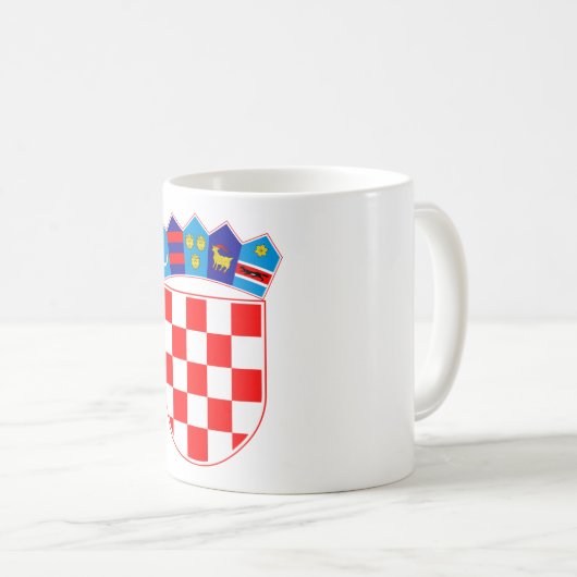 Kroatisches Wappen Kaffeetasse (VorderseiteRechts)