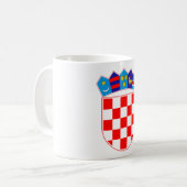 Kroatisches Wappen Kaffeetasse (Vorderseite Links)