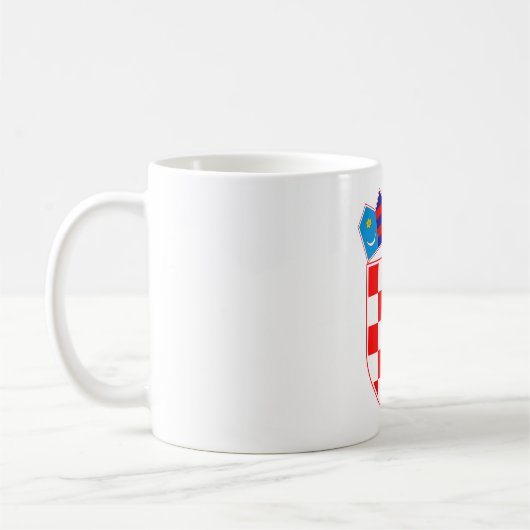 Kroatisches Wappen Kaffeetasse (Links)