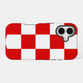 Kroatisches Wappenmuster iPhone 16 Hülle (Rückseite (Horizontal))