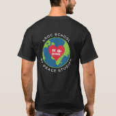 Kroc School of Peace Studies Basic "Be the Change" T-Shirt (Rückseite)