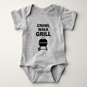 KROCHE WALK Grill lustiger Baby-Body für zukünftig Baby Strampler