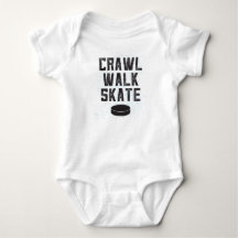 KROCHEN LERNEN Laufen EISHOCKEY Baby-Body-Anzug-Ge