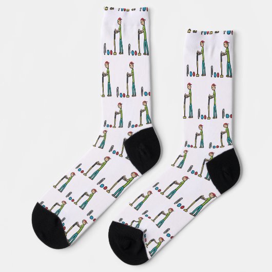 Krocket Socken (Linkes Detail)