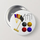 Krocket-Spiel-Taste Button (Vorne & Hinten)