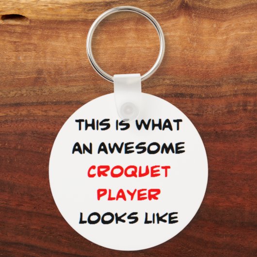 Krocketspieler, phantastisch schlüsselanhänger (Vorderseite)