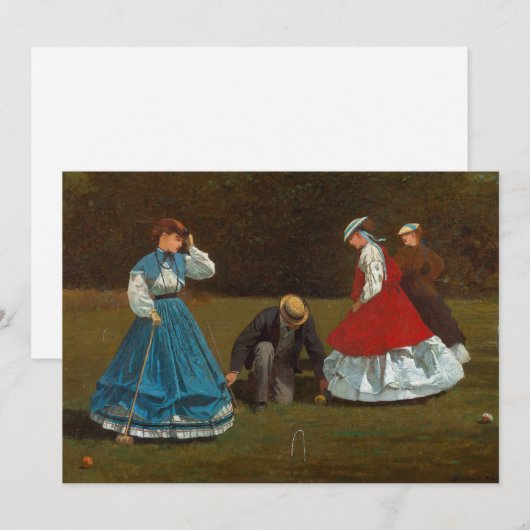 Krocketszene | Winslow Homer (Vorne/Hinten)