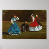 Krocketszene | Winslow Homer Poster (Vorne)