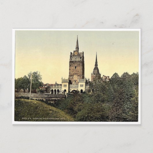 Kroepeliner Gate, Rostock, Mecklenburg-Schweri Postkarte (Vorderseite)