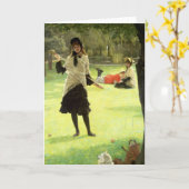 Krokett James Tissots |, c.1878 Karte (Gelbe Blume)