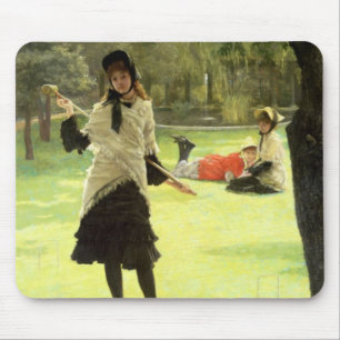 Krokett James Tissots  , c.1878 Mousepad