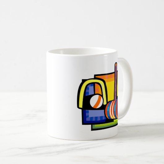 Krokett Kaffeetasse (VorderseiteRechts)