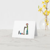 Krokett Karte (Gelbe Blume)