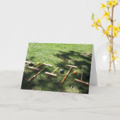 Krokett Karte (Gelbe Blume)