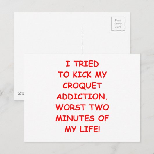 Krokett Postkarte (Vorne/Hinten)