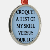 Krokett Silbernes Ornament (Rechts)