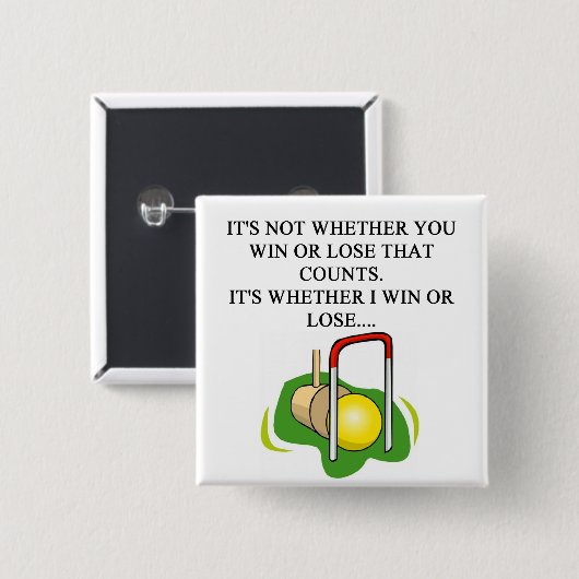 KROKETT-Spieler Button (Vorne & Hinten)