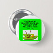 KROKETT-Spielerwitz Button (Vorne & Hinten)