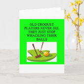 KROKETT-Spielerwitz Karte (Gelbe Blume)