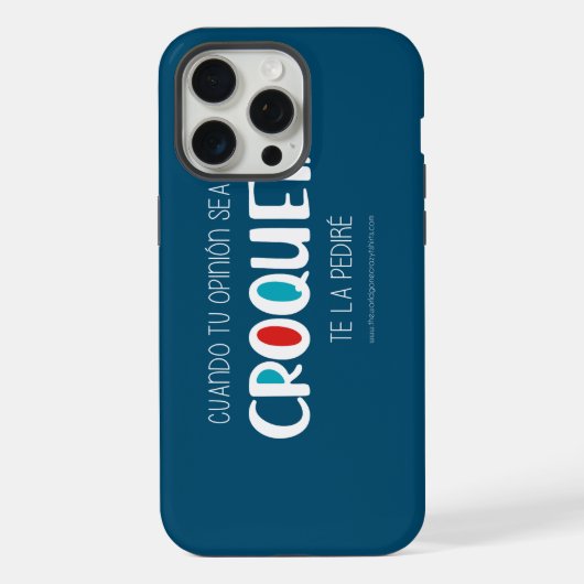 Kroketten iPhone Hülle (Rückseite)