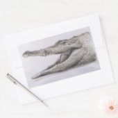 Krokodil 2005 rechteckiger aufkleber (Umschlag)