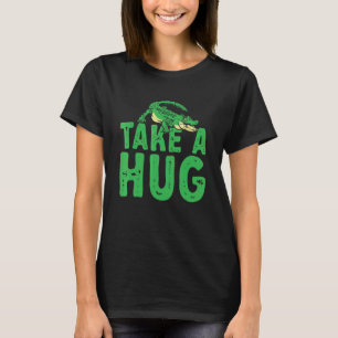 Krokodil Alligator Nimm Einen Umarmung Tierpfleger T-Shirt