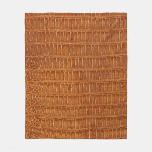 Krokodil Alligator Reptil Leder Textur Nahaufnahme Fleecedecke