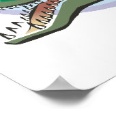 Krokodil-/Alligatorkreislaufdesign Poster (Ecke)