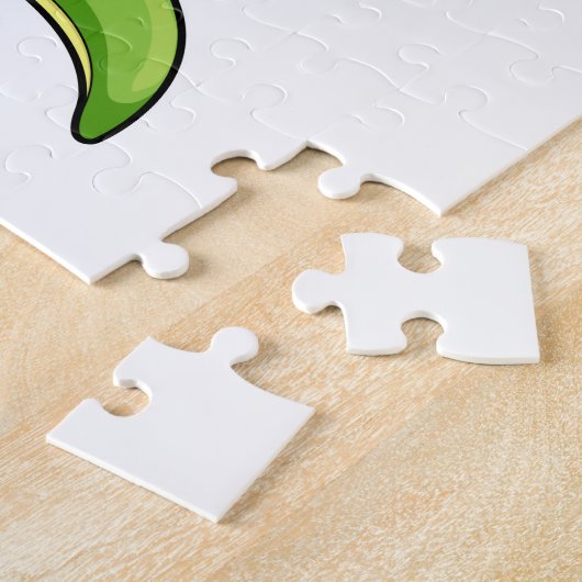 Krokodil als Bodybuilder & große Muskeln Puzzle (Seite)