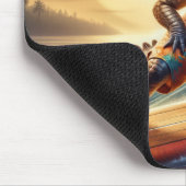 Krokodil auf der Surfbrett Mousepad (Ecke)