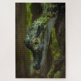 Krokodil-Baby Schwimmen im Wasser Puzzle