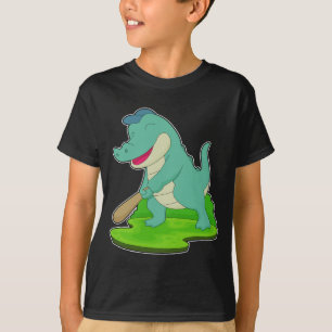 Krokodil Baseball Baseballschläger T-Shirt