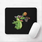 Krokodil Basketball Alligator Basketball Mousepad (Mit Mouse)