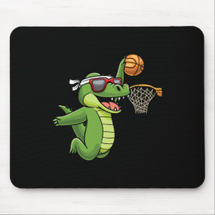 Krokodil Basketball Alligator Basketball Mousepad