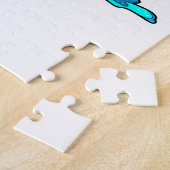 Krokodil beim Schwimmen im Wasser Puzzle (Seite)