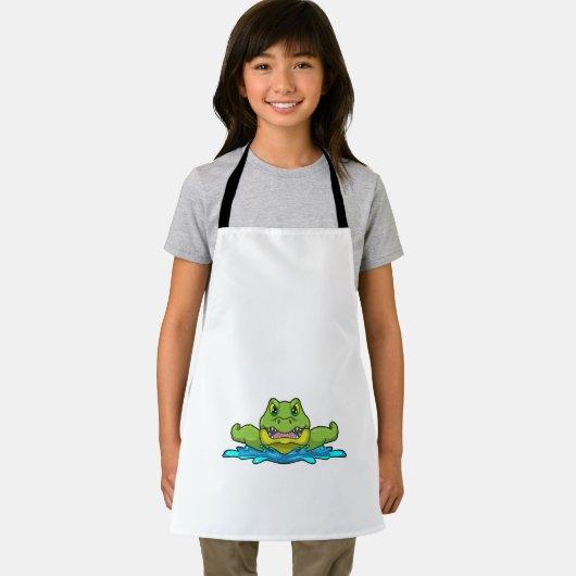 Krokodil beim Schwimmen im Wasser Schürze (Insitu)