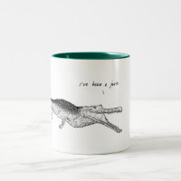 Krokodil, bin ich ein Ruck, TierTasse gewesen