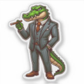 Krokodil, Bosstier Aufkleber (Vorderseite)