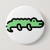 Krokodil Button (Vorderseite)