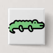 Krokodil Button (Vorderseite)