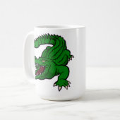 Krokodil Cartoon Kaffeetasse (Vorderseite Links)