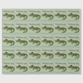 Krokodil cool geschenkpapier (Flach)